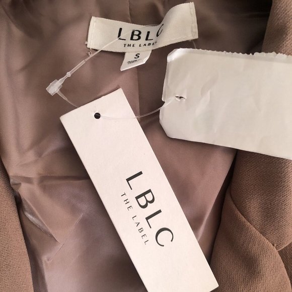 LBLC The Label Genie Blazer Camel Beige Minimal - Picture 3 of 5
